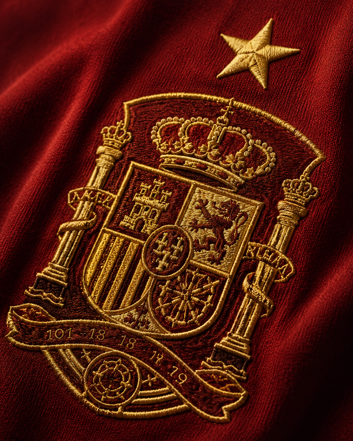 Camiseta España Retro 2010 — escudo bordado y estrella